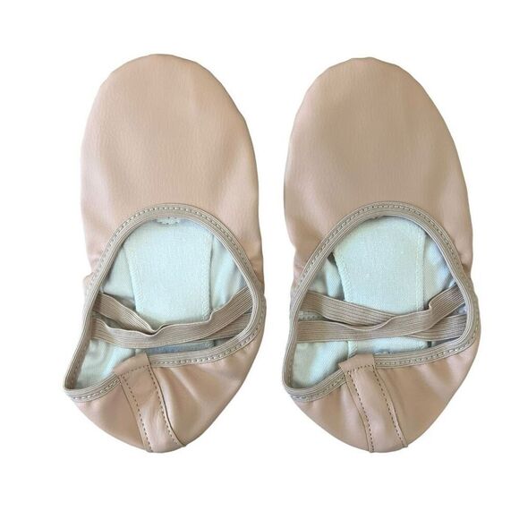 NWT Stelle Kids Girls Slippers Leather Sole Ballet Practice Shoes Size 3ML Pink - Picture 3 of 4